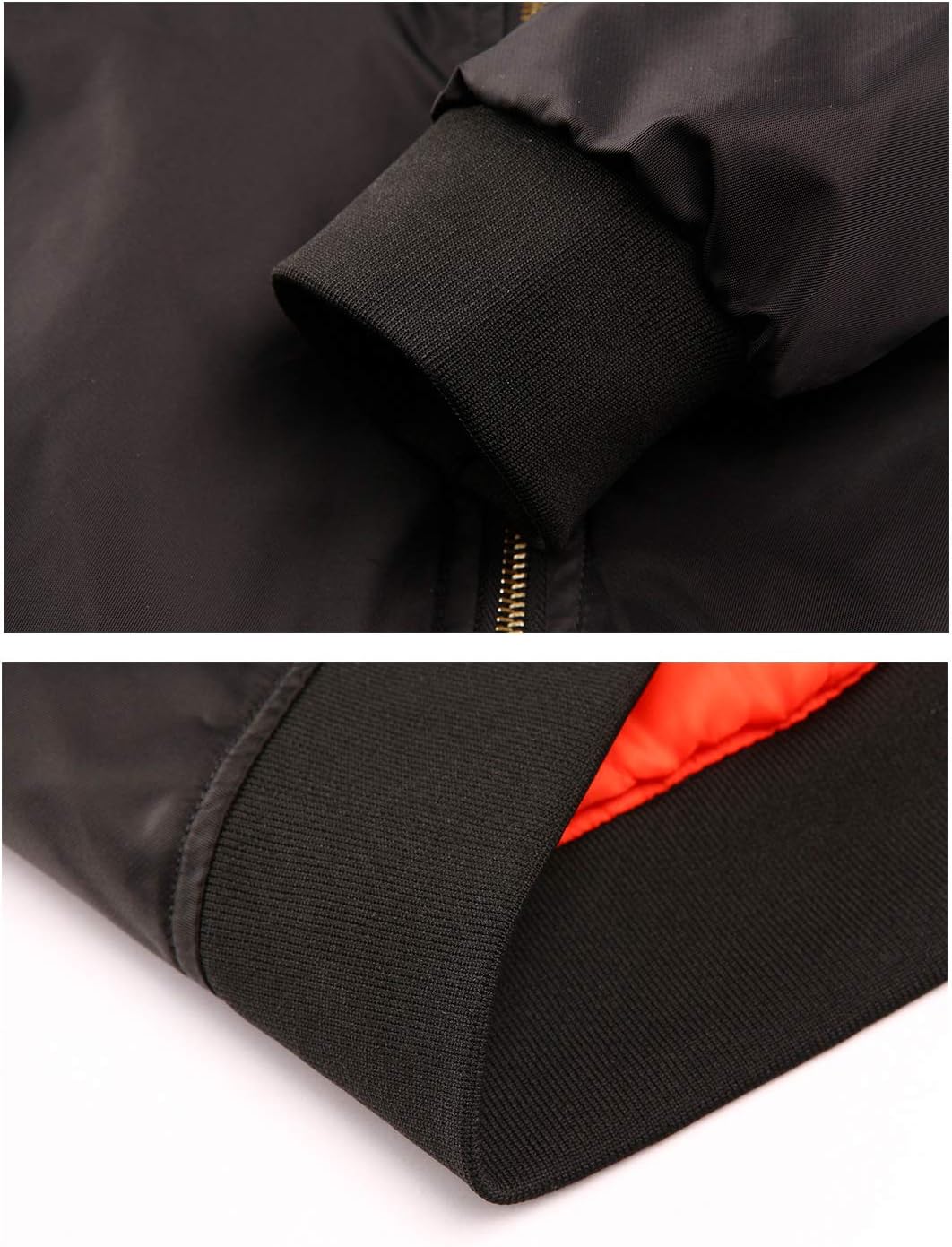 TACVASEN Men's Jackets-Bomber Jacket Fall Winter Warm Windbreaker Full Zip Casual Padded Coats - Image 5