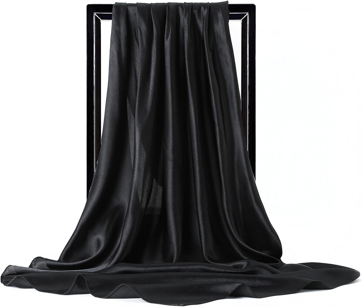 vimate 35" Square Silk Like Head Scarf - Women's Fashion Silk Feeling Scarf for Hair Wrapping and Sleeping at Night. - Image 4